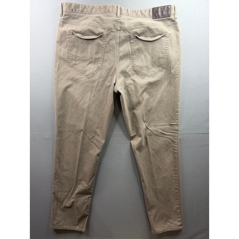 Michael Kors Tailored Fit Pants Mens Tan Stretch 37x31‎